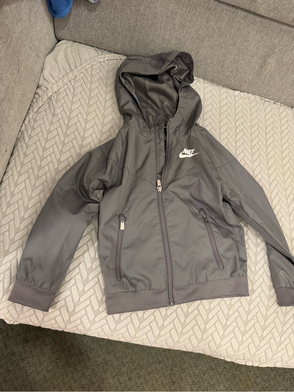 Nike grey raincoat jacket boys size 4T